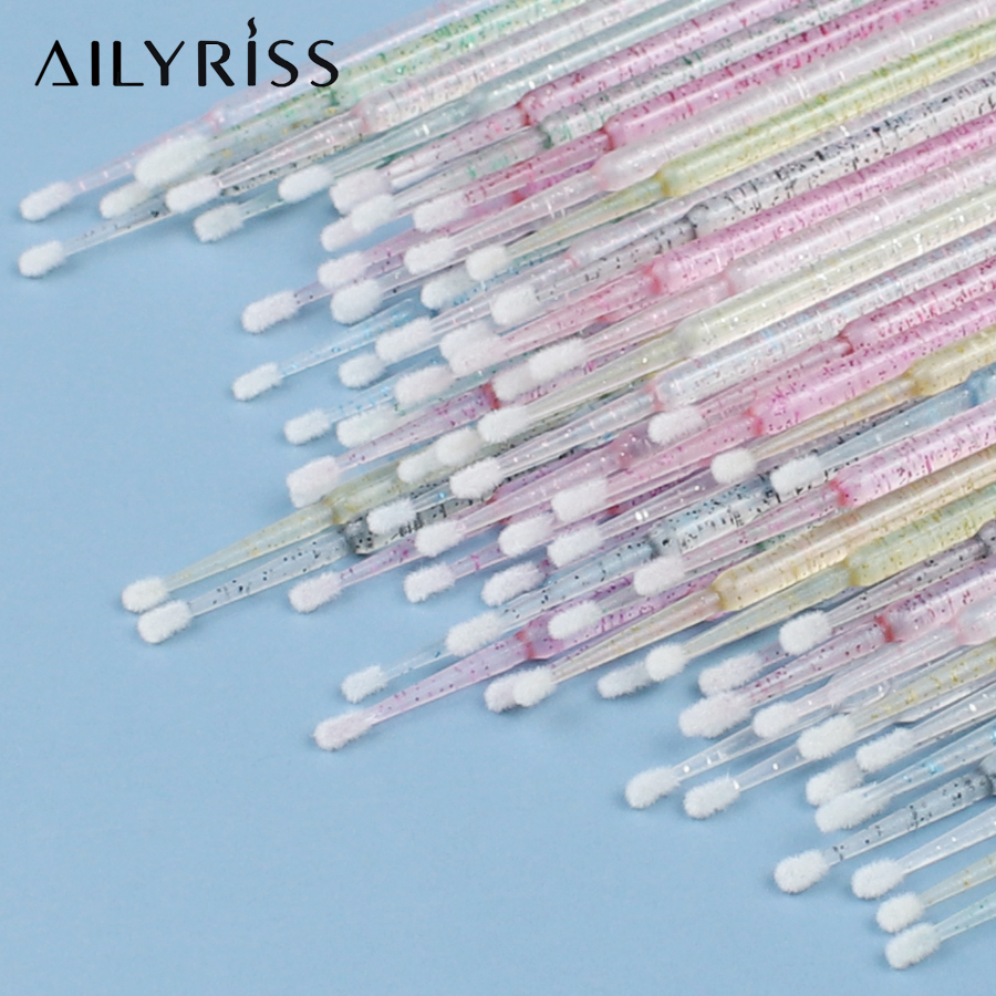 Micro Brush Applicator - 일회용 속눈썹 브러쉬 면봉 100pcs 마이크로