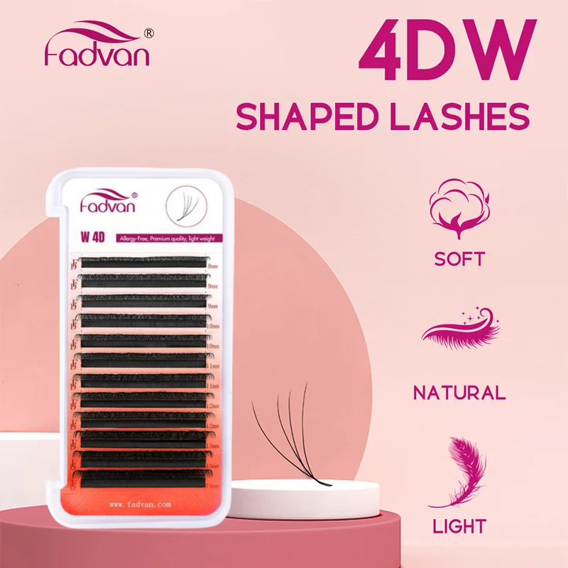Eyelash Extension Volume Styles - FADVAN 4D W 모양 미리 만들어진