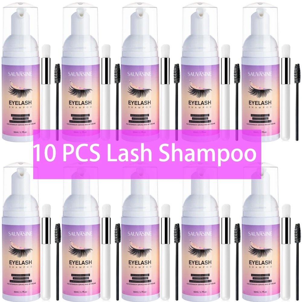 Eyelash Extension Foam Cleanser - 5/10PCS 50ML 속눈썹 연장 샴푸 폼