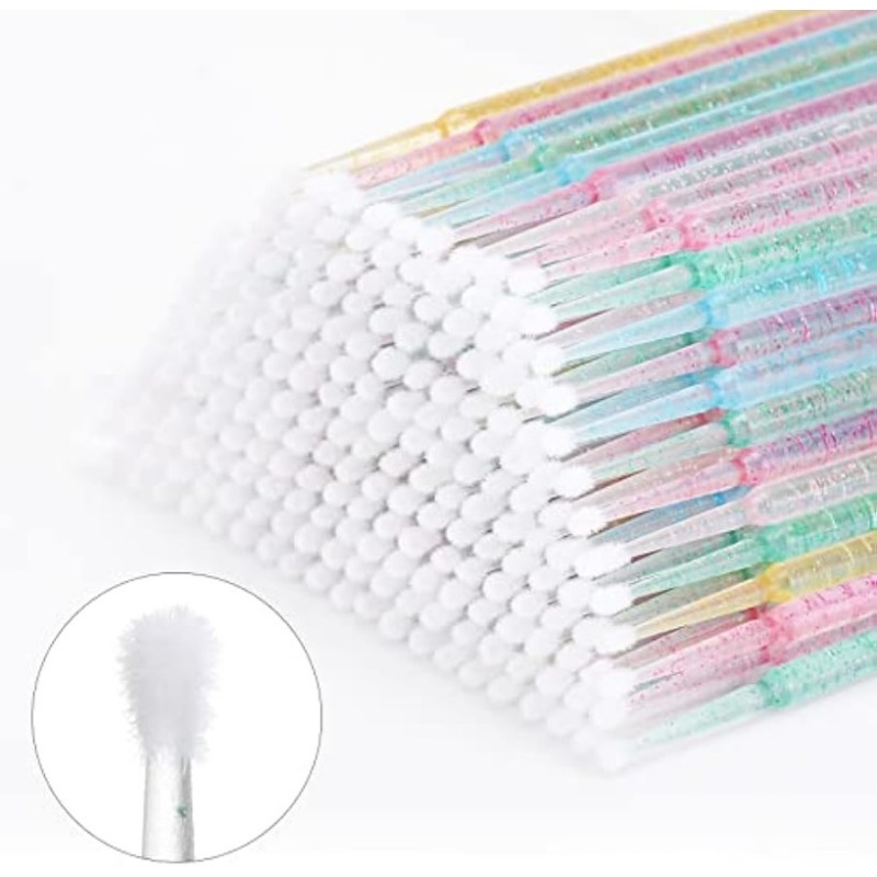Micro Brush Applicator - 500/1000개 일회용 마이크로스왑 속눈썹 연장용 마이크로