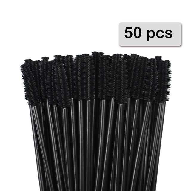 Micro Brush Applicator - 50pcs 실리콘 마스카라 완드 애플리케이터 일회용