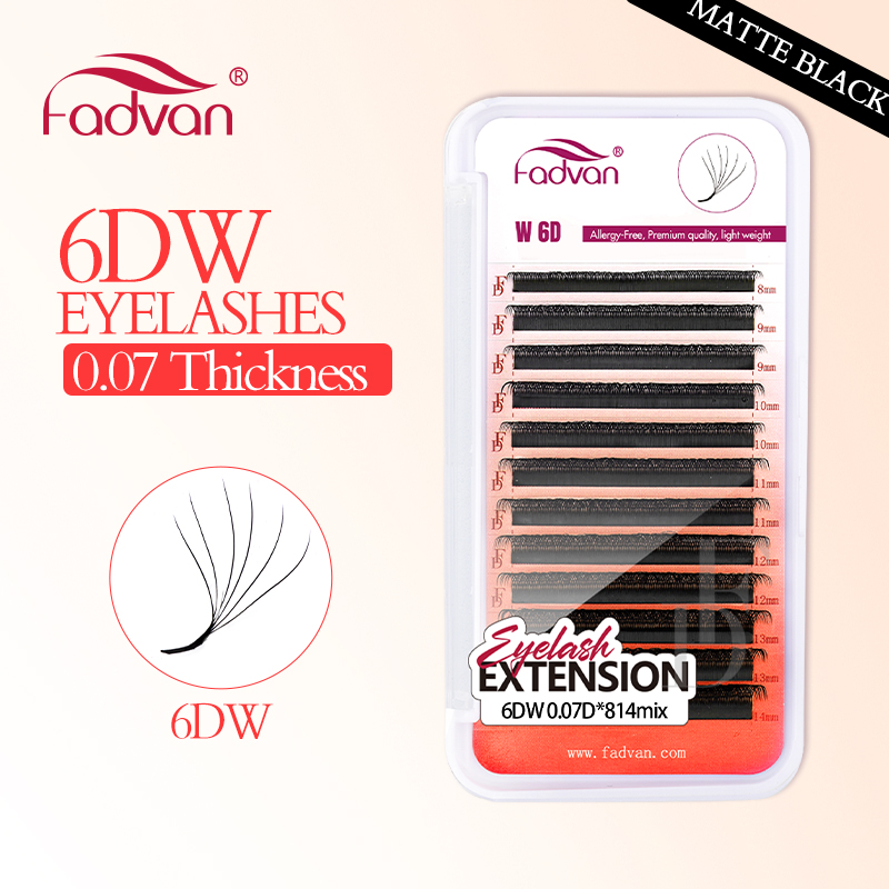 FADVAN Real 6D W 속눈썹 0.07 W 모양 - Eyelash Extension For Asian Eyes 리뷰 및 가격