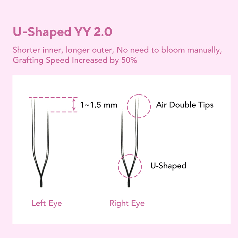 DIYDAY 폭시 U-YY 모양 속눈썹 연장 좌우 스타 - Eyelash Extension Volume Styles 리뷰 및 가격