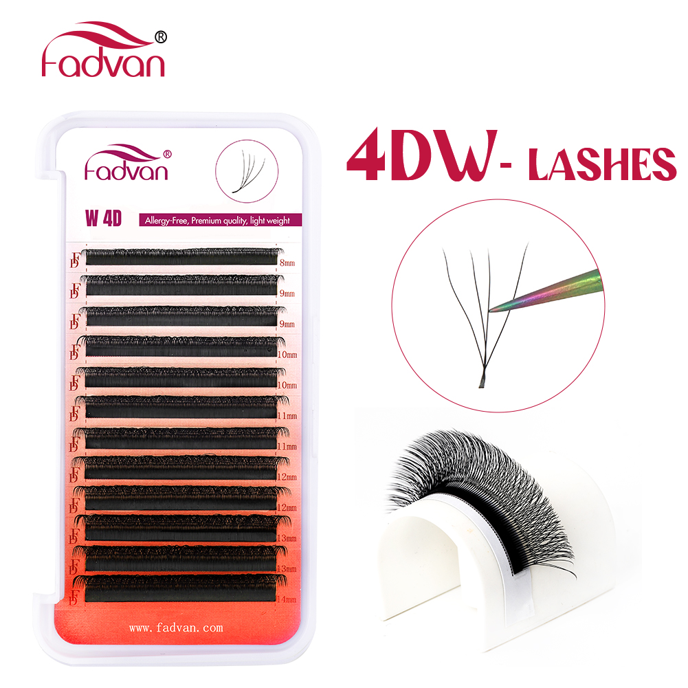 FADVAN 4D W 모양 미리 만들어진 볼륨 팬 속눈 - Eyelash Extension Volume Styles 리뷰 및 가격