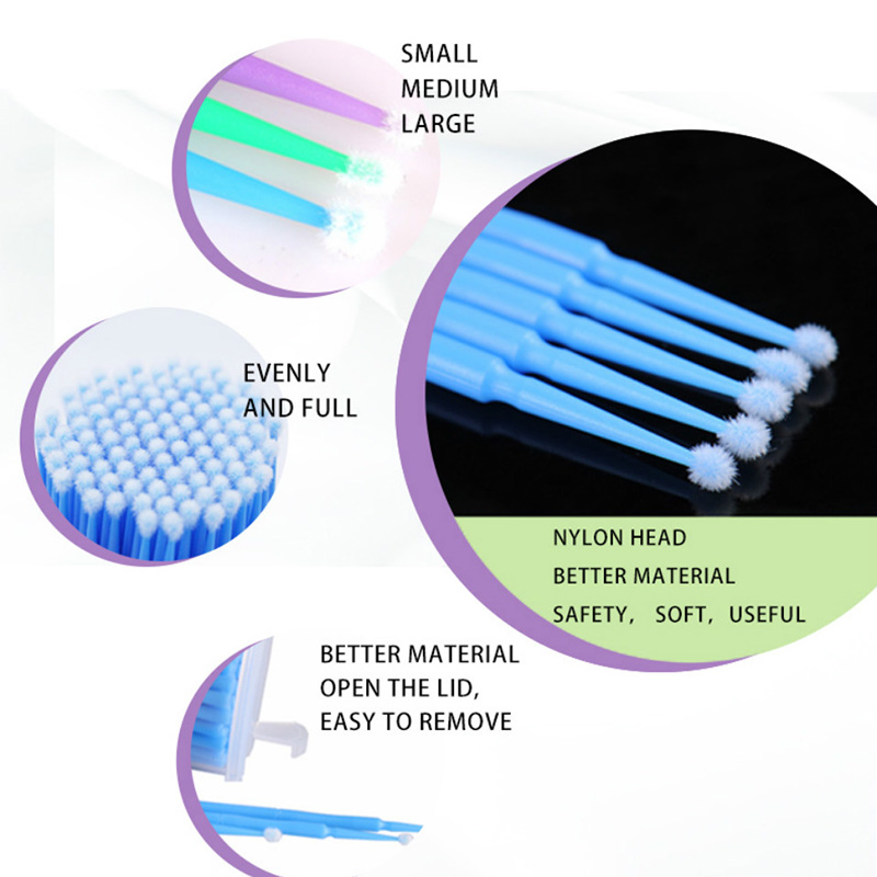 500개 속눈썹 연장 클리닝 면봉 긴/짧은 팁 속눈썹  - Micro Brush Applicator 리뷰 및 가격