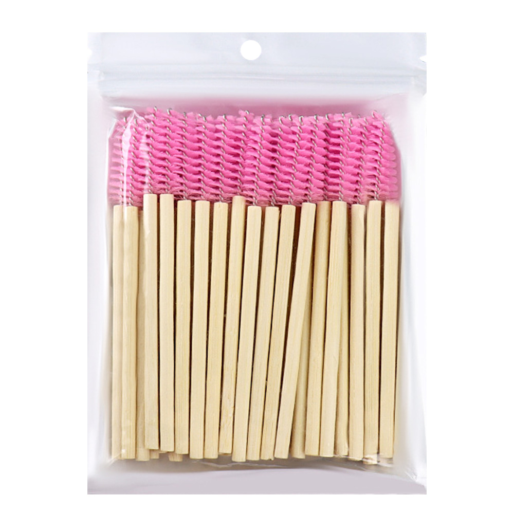 50개 대나무 손잡이 속눈썹 브러쉬 마스카라 완드 어플 - Micro Brush Applicator 리뷰 및 가격