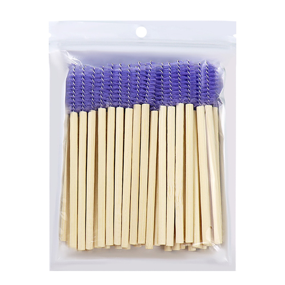50개 대나무 손잡이 속눈썹 브러쉬 마스카라 완드 어플 - Micro Brush Applicator 리뷰 및 가격