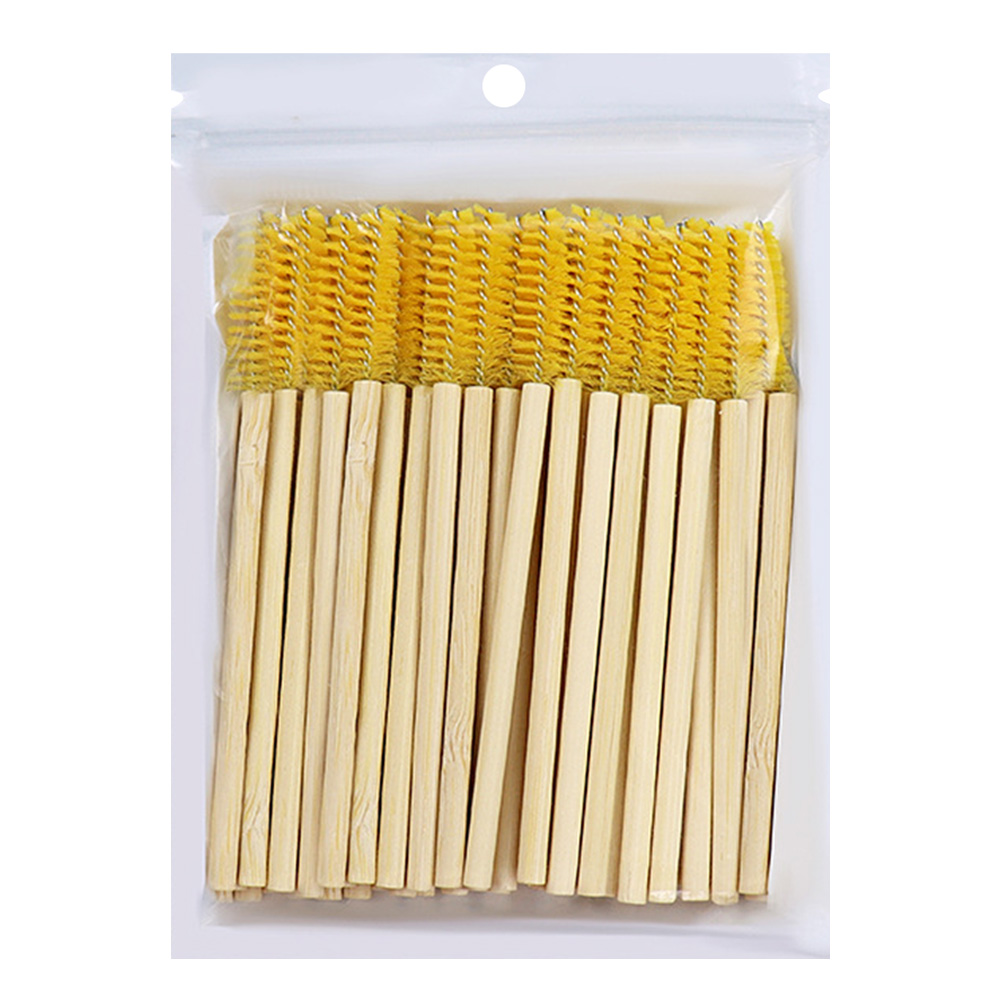 50개 대나무 손잡이 속눈썹 브러쉬 마스카라 완드 어플 - Micro Brush Applicator 리뷰 및 가격