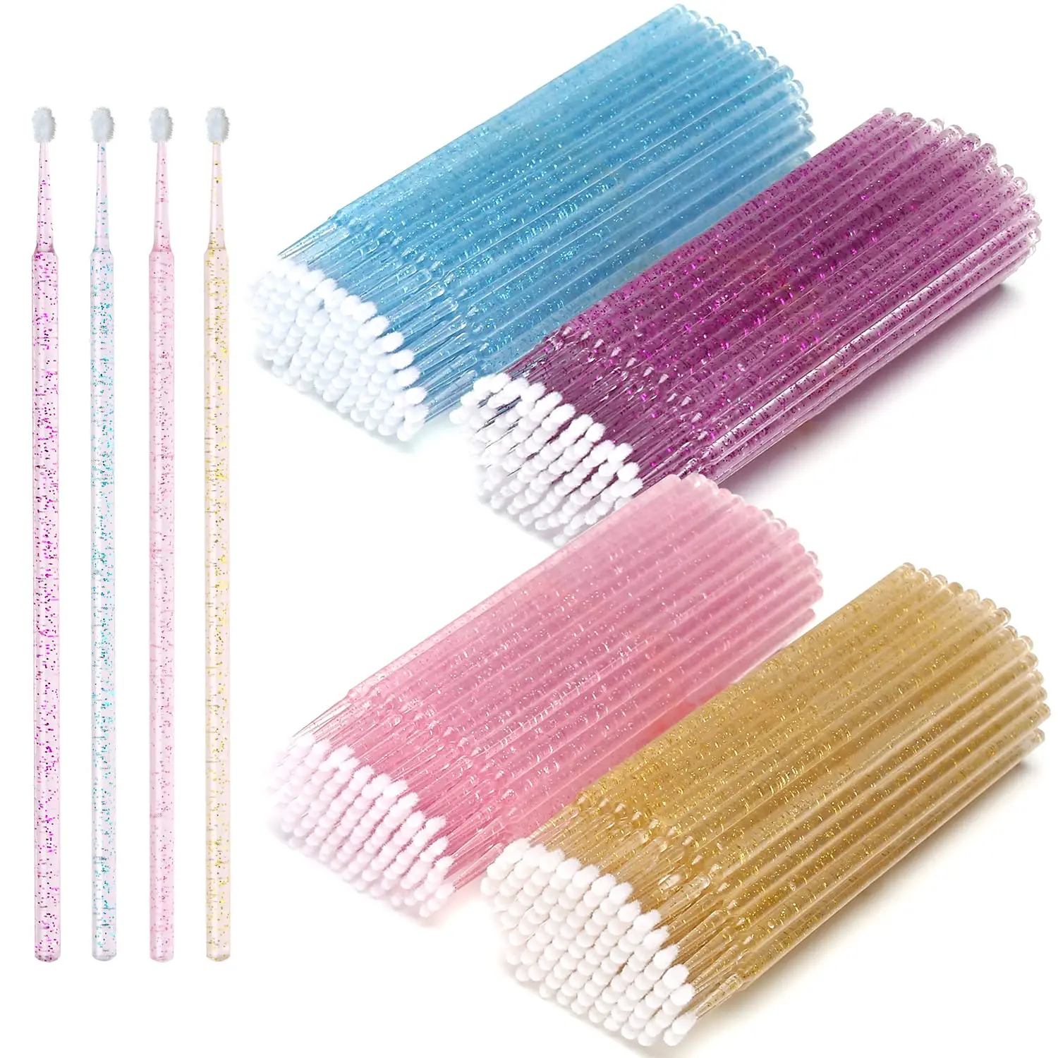 100 개/몫 일회용 속눈썹 브러쉬 면봉 마이크로 브러 - Micro Brush Applicator 리뷰 및 가격