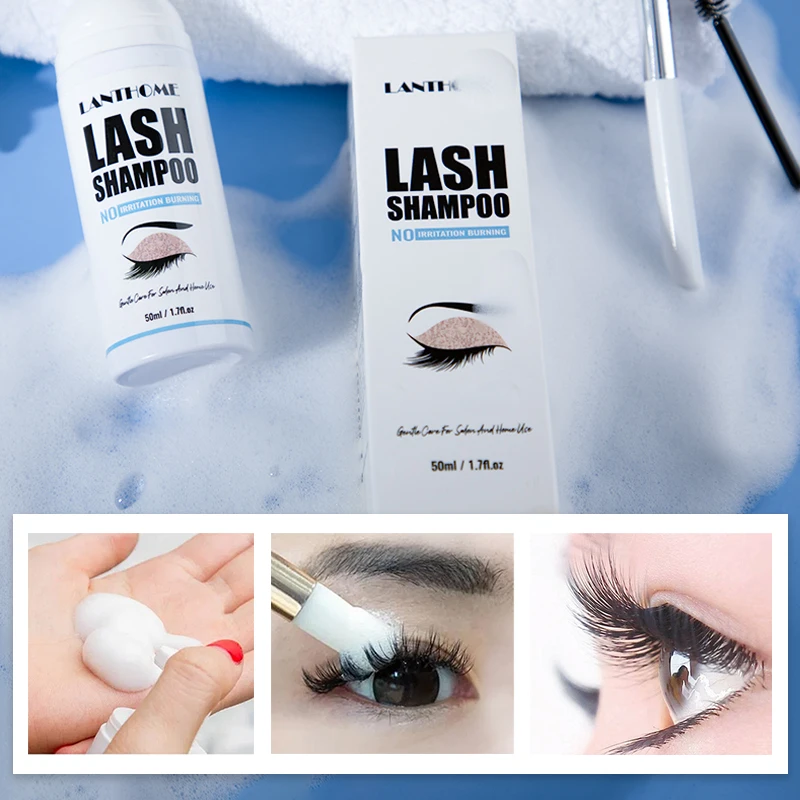 50ML 프로 속눈썹 연장 샴푸 폼 키트 딥 클리닝 눈 - Eyelash Extension Foam Cleanser 리뷰 및 가격