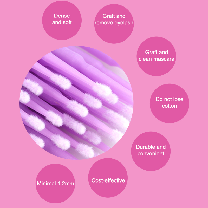 50/100PCS 일회용 마이크로 브러쉬 속눈썹 연장  - Micro Brush Applicator 리뷰 및 가격