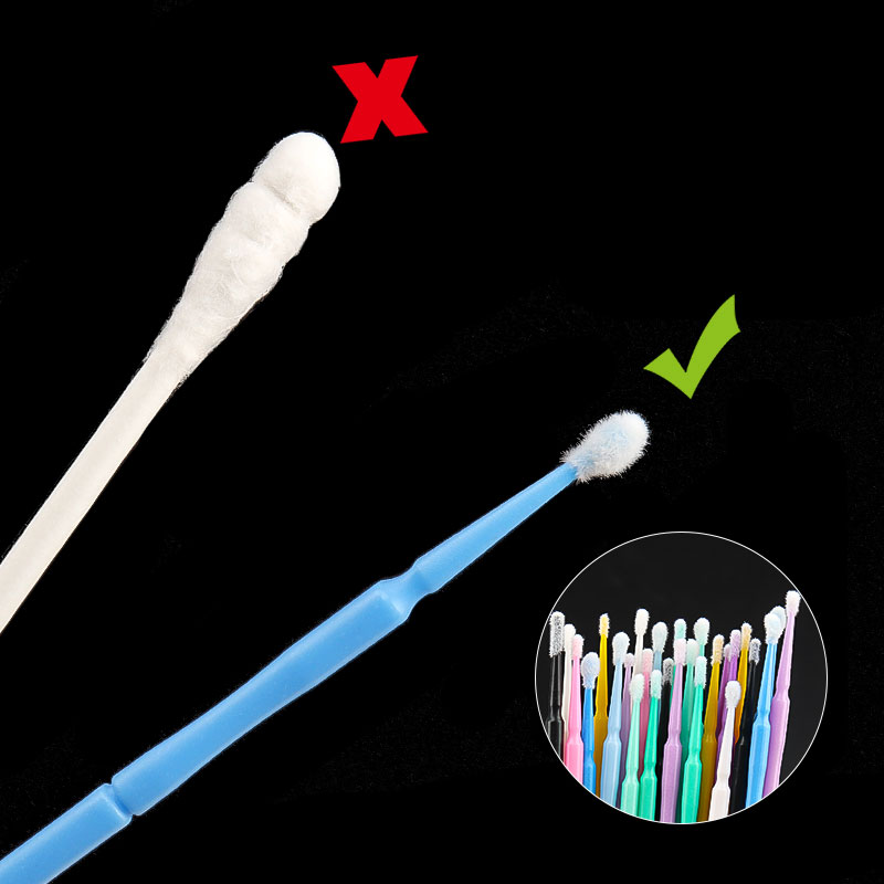 100개/봉지 대나무 속눈썹 연장 클리닝 면봉 래쉬 리 - Micro Brush Applicator 리뷰 및 가격