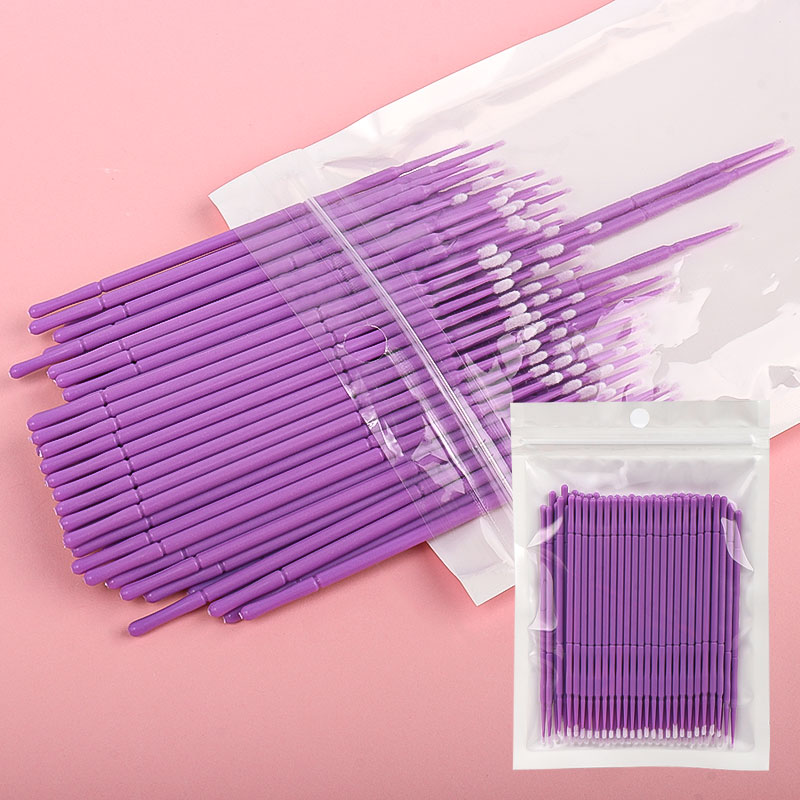 100개/봉지 대나무 속눈썹 연장 클리닝 면봉 래쉬 리 - Micro Brush Applicator 리뷰 및 가격