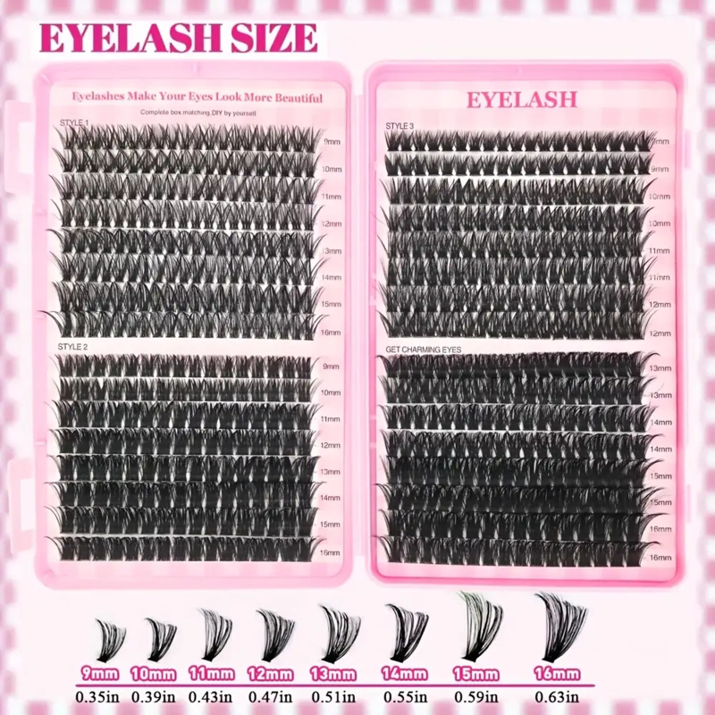 30/40/50/60/80/100D, 두께 9-16mm - Eyelash Extension Volume Styles 리뷰 및 가격