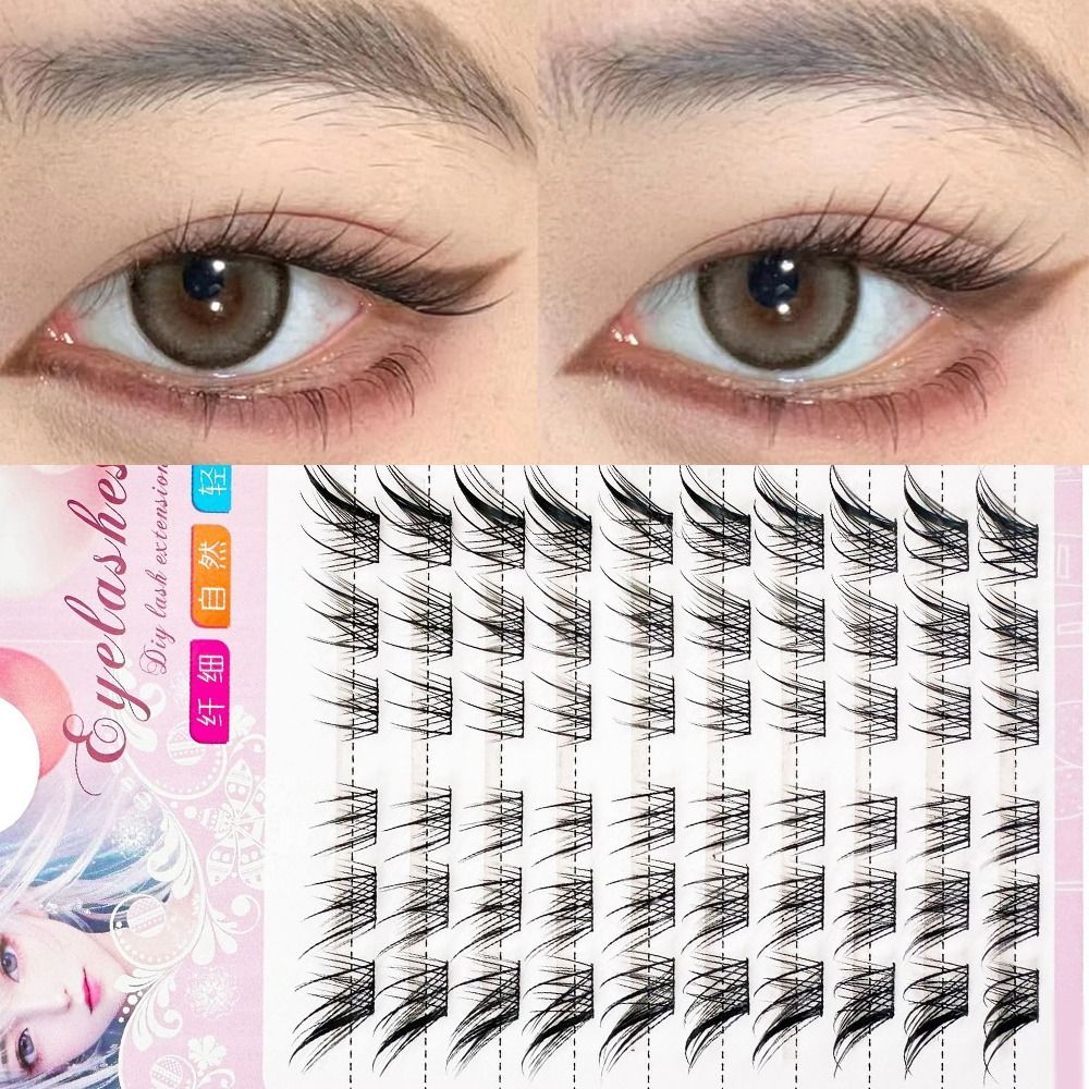 3D 캣아이 클러스터 속눈썹 내추럴 만화 폭스 인조 속 - Eyelash Extension For Asian Eyes 리뷰 및 가격