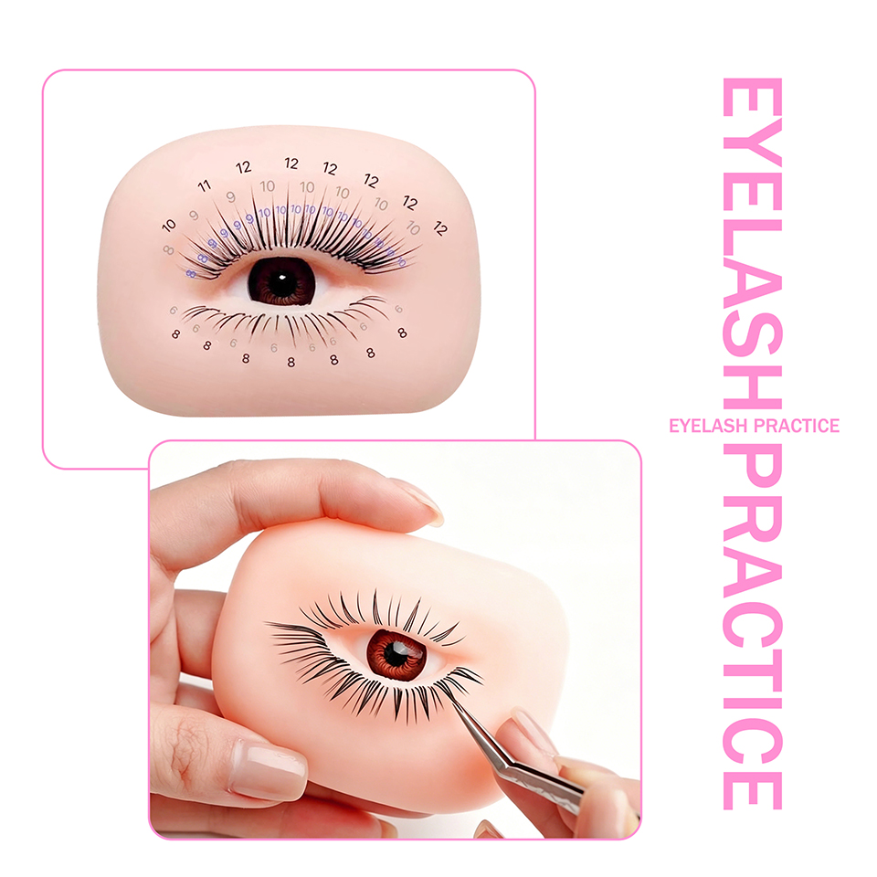 속눈썹 연장 연습용 마네킹 도구 (상하 속눈썹 포함)  - Eyelash Extension Model 리뷰 및 가격