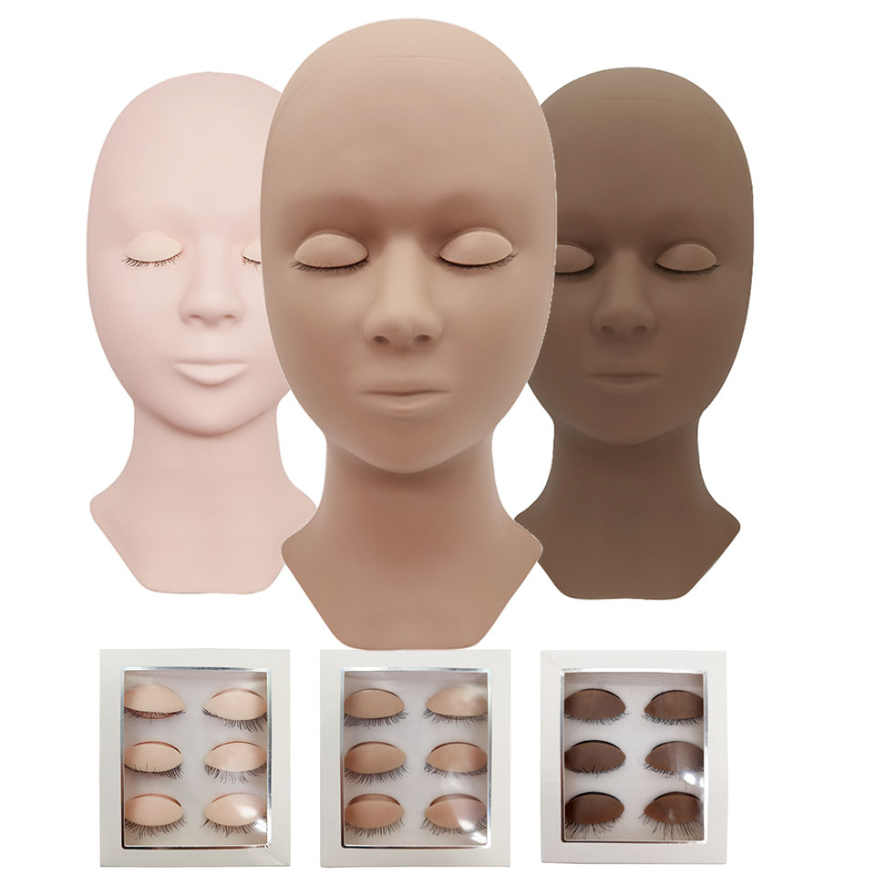 실리콘 헤드 트레이닝 마네킹, 탈착식 눈, 연습 헤드  - Eyelash Extension Model 리뷰 및 가격